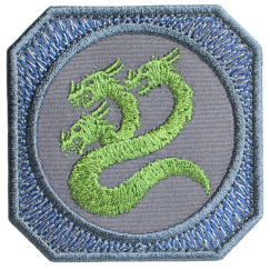 Нашивка, патч "Альфа Легион" тактическая с липучкой. Корпус Вышивания