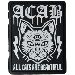 Нашивка, патч "Все котики прекрасны" тактическая с липучкой.