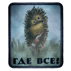 Нашивка, патч "ГДЕ ВСЕ ?" тактическая с липучкой.