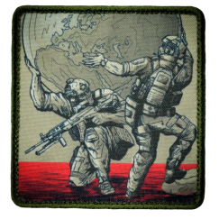 Нашивка, патч "Атланты" тактическая с липучкой.