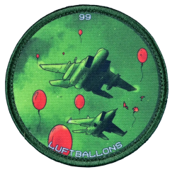 Нашивка, патч "99 luftballons " тактическая с липучкой.