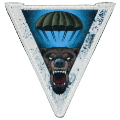 Нашивка, патч "ВДВ" тактическая с липучкой.