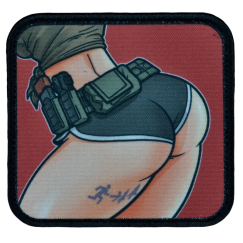 Нашивка, патч "Боевой пояс" тактическая с липучкой.