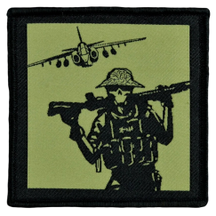 Нашивка, патч "Вызывающий бурю" тактическая с липучкой.