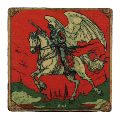 Нашивка, патч "Всадник Апокалипсиса" тактическая с липучкой от Корпусы Вышивания.