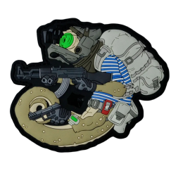 Нашивка, патч "Гекон ВДВ" ПВХ тактическая с липучкой от Корпусы Вышивания.