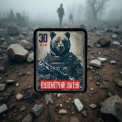 Нашивка, патч «Пулемётчик Шатун, серия 30»