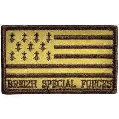 Нашивка, патч "Французский спецназ Бретань" тактическая с липучкой