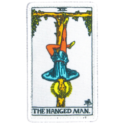 Нашивка, патч "Карта Таро висельник" тактическая с липучкой