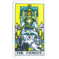 Нашивка, патч "Карта Таро колесница" тактическая с липучкой.