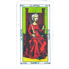 Нашивка, патч "Карта Таро правосудие, некромантия" тактическая с липучкой.