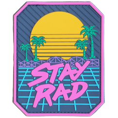 Нашивка, патч "Stay Rad" ПВХ тактическая с липучкой.