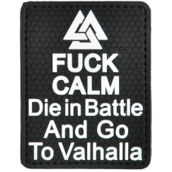 Нашивка, патч "Go to Valhalla " ПВХ тактическая с липучкой. .