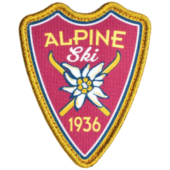 Нашивка, патч "ALPINE 1936" тактическая с липучкой.