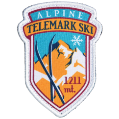 Нашивка, патч "Alpine Telemark ski" тактическая с липучкой.