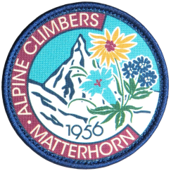 Нашивка, патч "MATTERHORN 1956" тактическая с липучкой.
