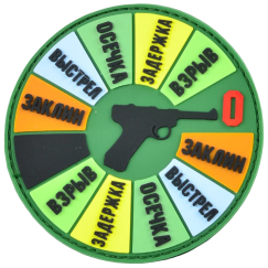 Нашивка, патч "Люгер" ПВХ тактическая с липучкой.