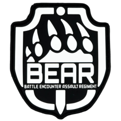 Нашивка, патч "Escape from Tarkov BEAR" ПВХ тактическая с липучкой.