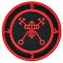 Нашивка, патч "Сигил демона Гоэтии Баеля, Вельзевула " тактическая с липучкой.