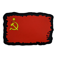 Нашивка, патч "Флаг СССР" ПВХ тактическая с липучкой.