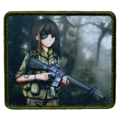Нашивка, патч "M16a1, Girls Frontline" тактическая с липучкой