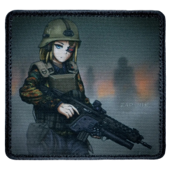 Нашивка, патч "New Flecktarn, Manga" тактическая с липучкой.