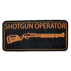 Нашивка, патч "Shotgun, Дробовик" ПВХ тактическая с липучкой.