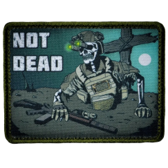 Нашивка, патч "NOT DEAD" тактическая с липучкой.