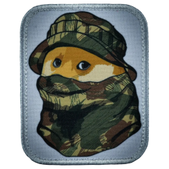 Нашивка, патч "Сиба-ину Родезия" тактическая с липучкой.