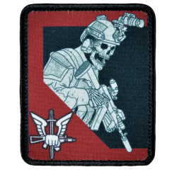 Нашивка, патч "Спецназ Росгвардии" тактическая с липучкой.