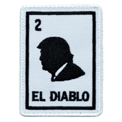 Нашивка, патч "El Diablo" тактическая с липучкой.