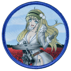 Нашивка, патч "Girls Frontline DP-28" тактическая с липучкой.