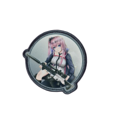 Нашивка, патч "Girls Frontline AR-15" тактическая с липучкой.