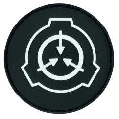 Нашивка, патч "SCP Foundation Logo" ПВХ тактическая с липучкой.