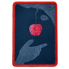 Нашивка, патч "Яблоко" тактическая с липучкой.