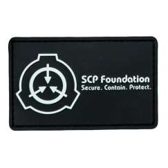 Нашивка, патч "SCP Foundation" ПВХ тактическая с липучкой.