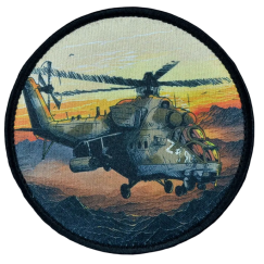 Нашивка, патч "МИ-35" тактическая с липучкой.