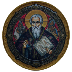 Нашивка, патч "Святой Николай Чудотворец" тактическая с липучкой.
