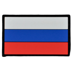 Нашивка, патч "Триколор" ПВХ тактическая с липучкой.