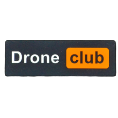 Нашивка, патч "Drone Club" ПВХ тактическая с липучкой.