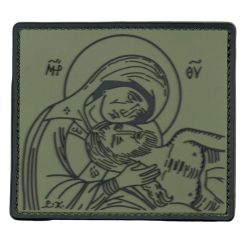 Нашивка, патч "Плач Богородицы" ПВХ тактическая с липучкой.
