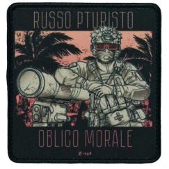 Нашивка, патч "Russo Pturisto" тактическая с липучкой.