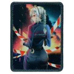 Нашивка, патч "Сержант Waifu" тактическая с липучкой от Корпусы Вышивания.