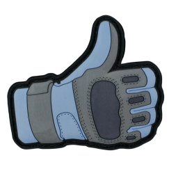 Нашивка, патч "Перчатка" ПВХ тактическая с липучкой от Корпусы Вышивания.