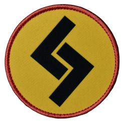 Нашивка, патч "Смертельный номер, логотип #3" тактическая с липучкой.