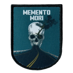 Нашивка, патч "Memento Mori" тактическая с липучкой от Корпусы Вышивания.