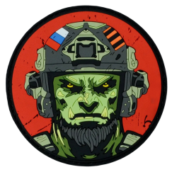 Нашивка, патч "Орк" ПВХ тактическая с липучкой от Корпусы Вышивания.