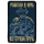 Нашивка, патч "Работая в ночь, все страхи прочь" тактическая с липучкой.