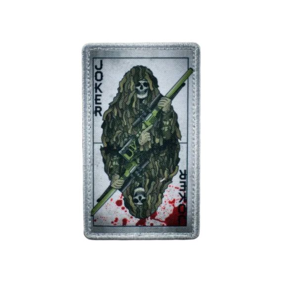 Нашивка, патч "Joker, тактический" тактическая с липучкой.