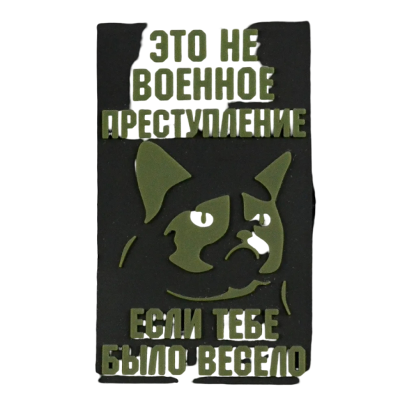 Нашивка, патч "Если тебе было весело", ПВХ тактическая с липучкой.